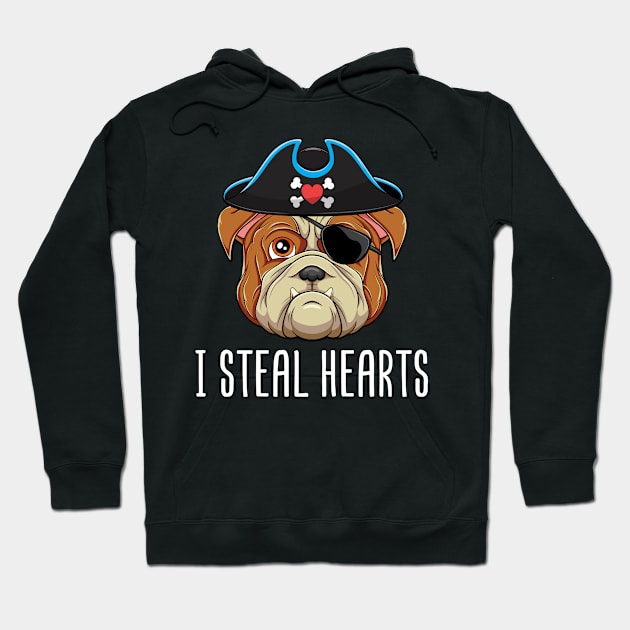 I Steal Heart Valentine Gift For Dog Lover Hoodie by HCMGift